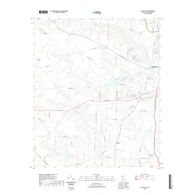 2020 Map of Lake Collins, 2020 Print