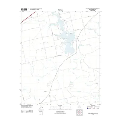 2012 Map of Lake Colorado City, 2012 Print