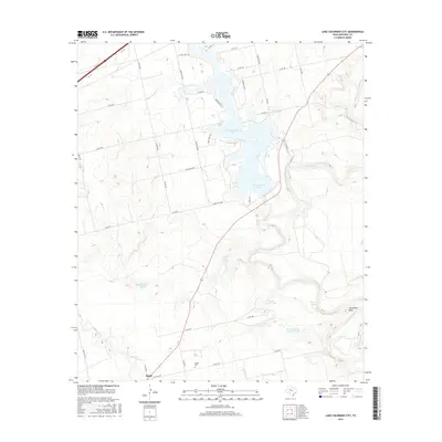 2016 Map of Lake Colorado City, 2016 Print