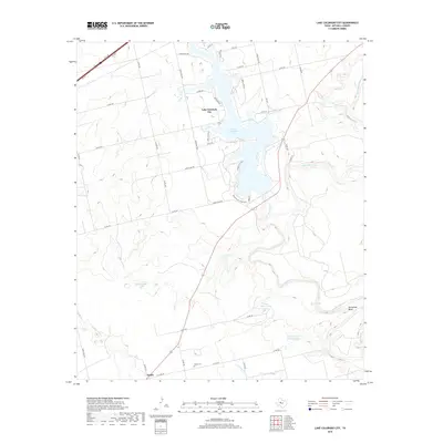 2019 Map of Lake Colorado City, 2019 Print