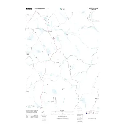2013 Map of Lake Como, 2013 Print