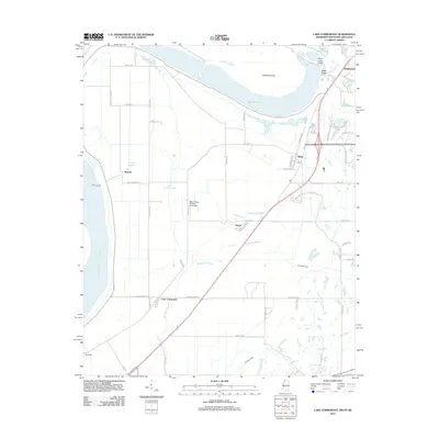 2012 Map of Lake Cormorant, 2012 Print