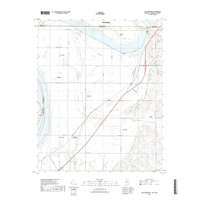 2018 Map of Lake Cormorant, 2018 Print