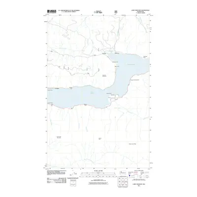 2011 Map of Lake Crescent, 2011 Print
