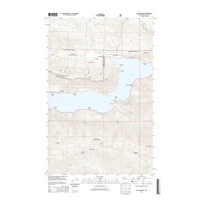 2014 Map of Lake Crescent, 2014 Print