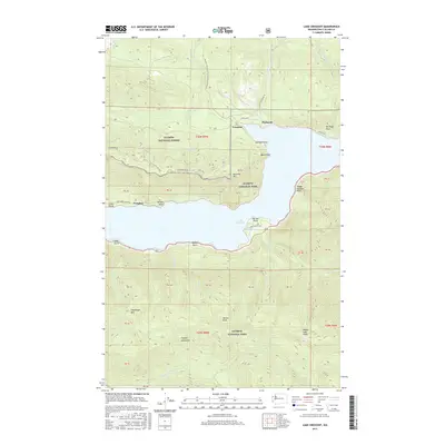2017 Map of Lake Crescent, 2017 Print