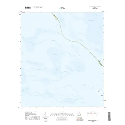 2018 Map of Lake Cuatro Caballo, 2018 Print
