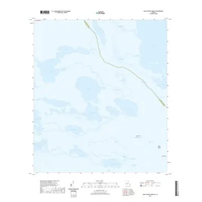 2020 Map of Lake Cuatro Caballo, 2020 Print