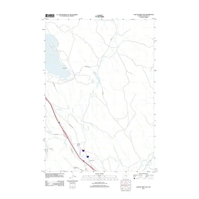 2012 Map of Lake De Smet East, 2012 Print