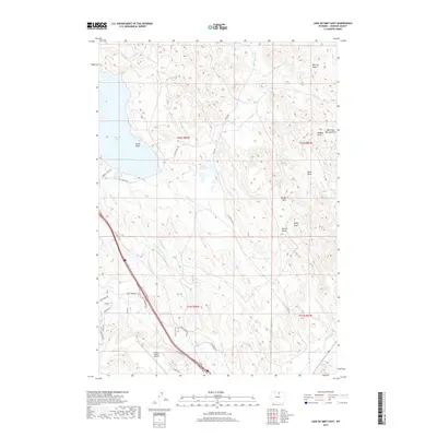 2017 Map of Lake De Smet East, 2017 Print