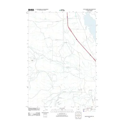 2012 Map of Lake De Smet West, 2012 Print