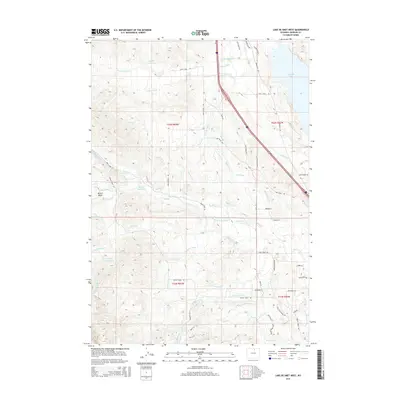 2015 Map of Lake De Smet West, 2015 Print