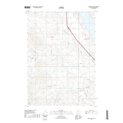 2017 Map of Lake De Smet West, 2017 Print