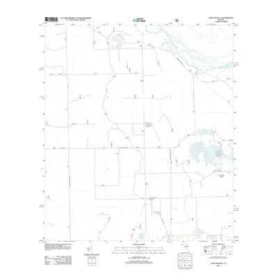 2012 Map of Lake Delancy, 2012 Print