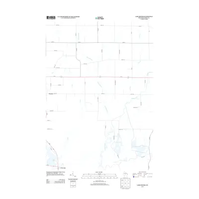 2013 Map of Lake Dexter, 2013 Print