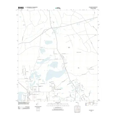 2012 Map of Lake Dias, 2012 Print