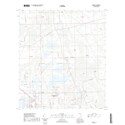 2018 Map of Lake Dias, 2018 Print