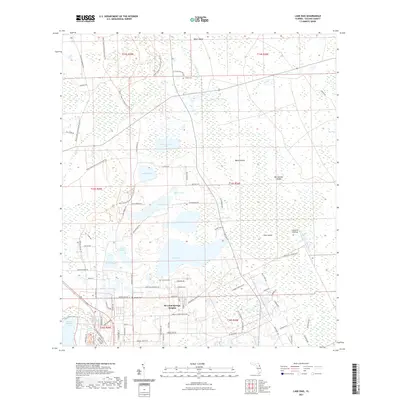 2021 Map of Lake Dias, 2021 Print