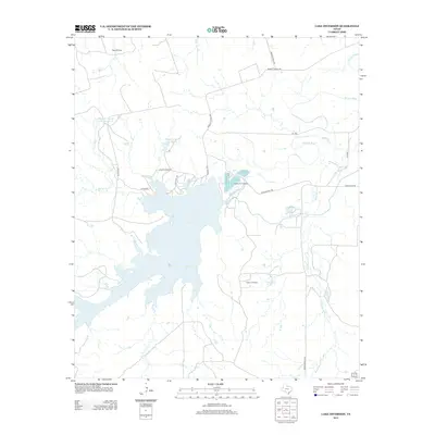 2013 Map of Lake Diversion, 2013 Print