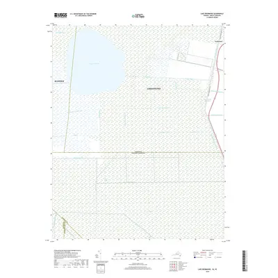 2019 Map of Lake Drummond, 2019 Print