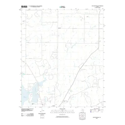 2010 Map of Lake Eddleman, 2010 Print