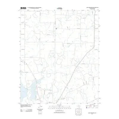 2012 Map of Lake Eddleman, 2012 Print