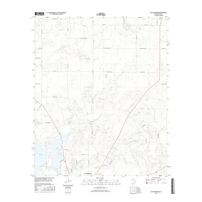 2016 Map of Lake Eddleman, 2016 Print