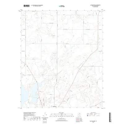 2019 Map of Lake Eddleman, 2019 Print