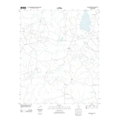 2013 Map of Lake Electra, 2013 Print