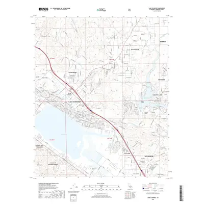 2018 Map of Lake Elsinore, 2018 Print