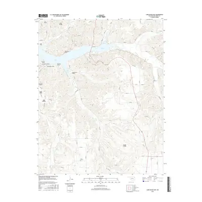 2016 Map of Lake Eucha East, 2016 Print
