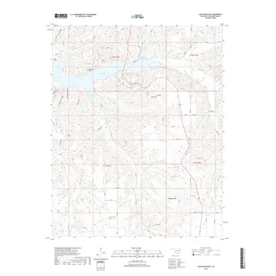 2018 Map of Lake Eucha East, 2018 Print