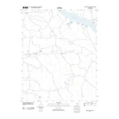 2010 Map of Lake Eucha West, 2010 Print