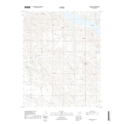 2018 Map of Lake Eucha West, 2018 Print