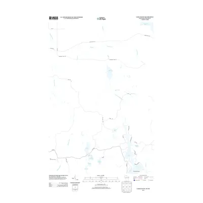 2013 Map of Lake Evelyn, 2013 Print
