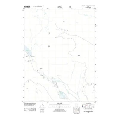 2011 Map of Lake Fork Mountain, 2011 Print