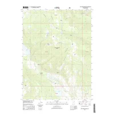 2017 Map of Lake Fork Mountain, 2017 Print