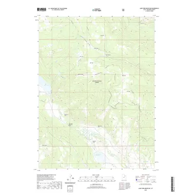 2020 Map of Lake Fork Mountain, 2020 Print