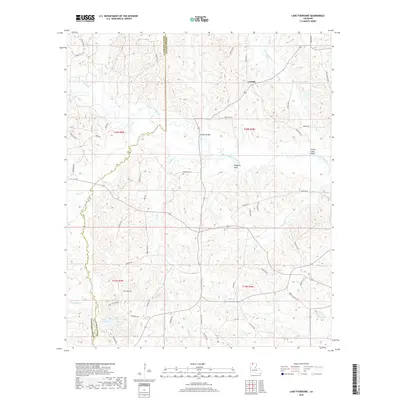 2018 Map of Lake Foursome, 2018 Print