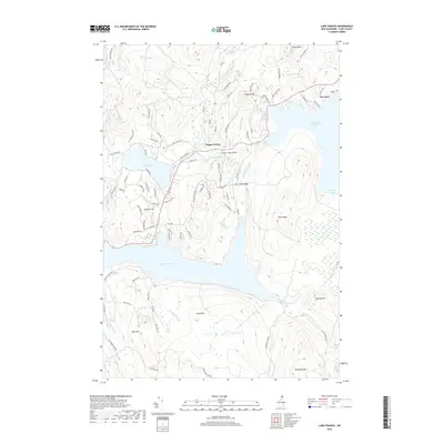 2018 Map of Lake Francis, 2018 Print