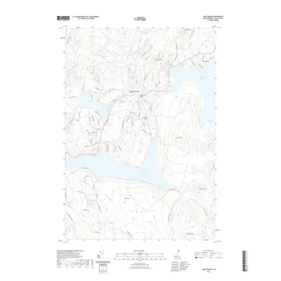 2021 Map of Lake Francis, 2021 Print