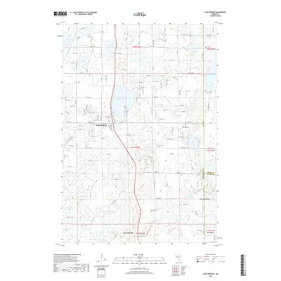 2019 Map of Lake Fremont, 2019 Print