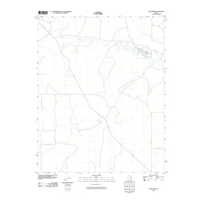 2010 Map of Lake Fryer, 2010 Print