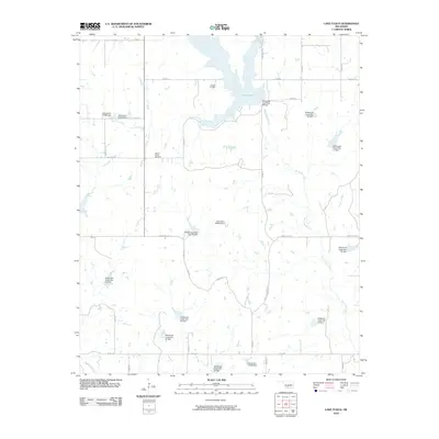 2010 Map of Lake Fuqua, 2010 Print