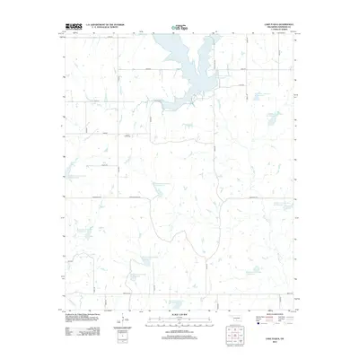 2012 Map of Lake Fuqua, 2012 Print