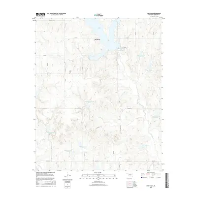 2016 Map of Lake Fuqua, 2016 Print