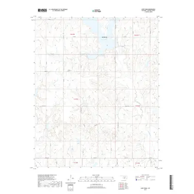2018 Map of Lake Fuqua, 2018 Print