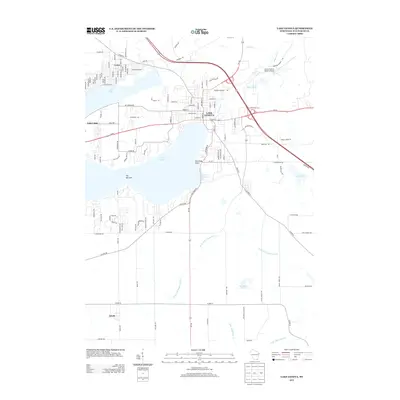 2013 Map of Lake Geneva, 2013 Print