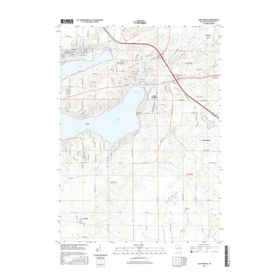 2016 Map of Lake Geneva, 2016 Print