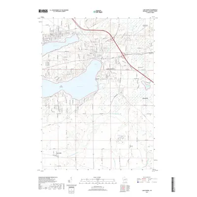 2018 Map of Lake Geneva, 2018 Print